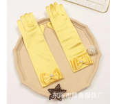 Accesorios de princesa para niñas, guantes de Elsa y Cenicienta con lazo de satén, disfraz para fiesta de cumpleaños y Halloween, regalo de Cosplay