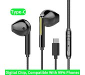 VAORLO 6D Wired Earphones With HD Mic Surround Stereo Subwoofer HiFi Deep Bass In Ear Earbud For Gaming Exercise Vedio Call Live