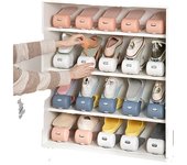 Simple Modern Shoe Rack Shoe Storage Rack Double-Layer Integrated Adjustable Home Dormitory Living Room Plastic