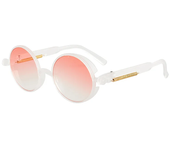 Gafas de sol góticas clásicas Steampunk, gafas de sol de marca de lujo de diseñador de alta calidad para hombres y mujeres, gafas de sol redondas Retro con montura de Pc