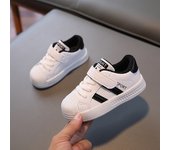 Nuevo compañero de clase Niños Zapatos de bebé Bebés Zapatos de tablero de cabeza de concha Niñas Pequeños zapatos blancos