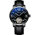 AILANG-reloj mecánico automático para hombre, accesorio deportivo de lujo, resistente al agua hasta 50M, de negocios, de cuero