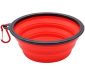 Tazón plegable de silicona para perros y mascotas 350ML 1L Portátil para viajes al aire libre