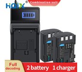 HQIX for Canon EOS 350D 400D MVX30i MVX35i MVX40I MVX45i MVX330i MD215 MD235 MD225 DC310 DC320 Camera NB-2L 2LH Charger Battery