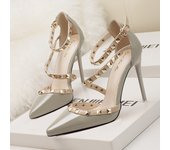 Zapatos tacón alto para mujer, fashionable calzado de moda, Verano