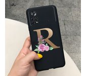 For Xiaomi Poco X4 Pro 5G Case Soft Letters Alphabet Painted Phone Cover For Xiaomi Poco M4 Pro 4G Funda PocoX4 M4 Pro 2022 Capa