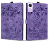 Tablet for Xiaomi Redmi Pad SE Case Cute Cat Flower Embossed Magnetic Shell Silicone Back for Xiaomi Redmi Pad SE 11 inch Cover