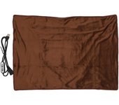Heating Blanket Multifunctional Adjustable Temperature Control USB Electric Heated Blanket Coffee Color