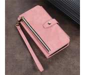 Funda de teléfono de cuero con tapa para Samsung Galaxy S9, S10, S20 FE, S21 Plus, S22, S23, S24 cremallera