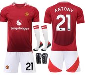 Children 2324 Real Madrid Home Jersey No. 9 Mbappe 5 Bellingham 7 Vinicius Football Uniform Sports Men's Suit