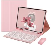 Wireless Magic Keyboard for iPad Pro Case 11 2024 Spanish Bluetooth Keyboard and Mouse