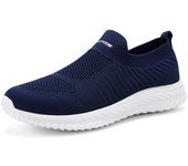 Zapatillas deportivas transpirables informales sin cordones para hombre.