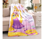 Cartoon Cute Rapunzel Cartoon Pattern Blanket Living Room Bedroom Sofa Sofa Soft and Comfortable Blanket