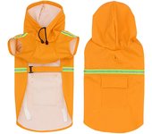 Big Dog raincoat Cape-style reflective stripe pet raincoat windproof rain-proof dog hooded raincoat