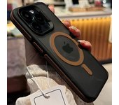 New Bicolor Matte Frosted Magnetic Phone Case For iPhone 16 15 14 Plus 13 12 11 Pro Max Translucent Shockproof Bumper Hard Cover