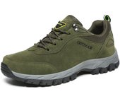 Zapatos de Senderismo para Hombre Botas de Trekking Deportivas Transpirables de Cuero Antideslizantes Cómodas para Acampar y Caminar en Verano