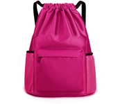 Mochila impermeable de nailon con cordón para hombre y mujer, bolso de viaje de gran capacidad, bolsa deportiva para Fitness, no