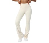Female Trousers Sports Skinny Solid Women's Flare Pants Clothing Nylon Original Autumn Cotton Trends 2025 Outfits