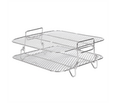 Air Fryer Rack for Cosori 5.5L Air Fryer, 2 Tier Air Fryer Grill/Shelf/Dehydrator Rack Square ,Air Fryer Accessories