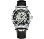 Reloj mecánico de moda para hombres reloj mecánico manual fondo transparente reloj hollow