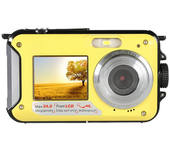 Waterproof Digital Camera Anti-Shake 1080P Full HD Selfie Outdoor Video Portable Recorder for Underwater DV Recording 32GB
