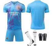 Children 2324 Real Madrid Home Jersey No. 9 Mbappe 5 Bellingham 7 Vinicius Football Uniform Sports Men's Suit