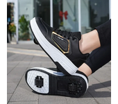 Nuevas zapatillas de deporte informales para correr para niños, 4 ruedas, para adultos y niños, deportes al aire libre, zapatos de patín con ruedas para caminar de doble uso, zapatos con ruedas para mujeres