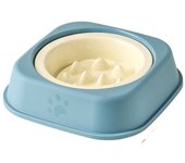 Feeding Tools Anti-Chocking Dog Slow Feeder Ceramic Non-Slide Cat Feeding Bowl Solid Color Kitten Food Tray For Puppy