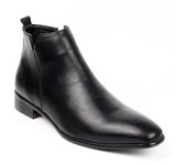 Botas de Chelsea de los hombres pequeños zapatos del dedo del pie cuadrado Botas de tobillo de moda