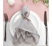 Set of 6  Terracotta Sewing Cloth Napkins Cotton Factory Wholesale Fabric Serviette Gauze Table Towels Wedding Decoration Easter