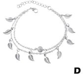 Bohemian Beads Ankle Bracelet On The Leg Anklets For Women Leg Chain Leaves Anklet Leg Bracelet Women Jewelry For Foot Bracelet