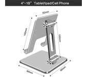 Metal Desk Mobile Phone Holder Stand For iPhone iPad Xiaomi Adjustable Desktop Tablet Holder Universal Table Cell Phone Stand