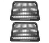 2PCS Cooking Tray Replacement, 10 QT Mesh Cooking Rack Air Fryer Accessories , Air Fryer Oven, Dishwasher Safe (10 QT)
