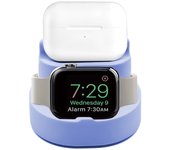 New 3 in 1 Silicone Dock Apple Watch 9/8/7/6/5/4/3/2/1 Charger Stand for iPhone 14 13 Pro Ultra 2nd SE