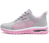 Zapatillas de correr para mujer, zapatos ligeros con cojín de aire, tenis para caminar