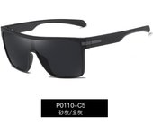 Gafas de sol de montura grande personalizadas de una pieza, gafas de sol polarizadas de conducción de tendencia