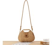 New Unique Western Style Grass Woven Bag, Versatile Crossbody Beach Vacation Bag