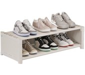Dust Proof Cover Long Shoe Rack Large Capacity Space Saving Bed Bottom Shoe Organizer Double Row Waterproof Shoe Cabinet