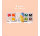 with Water Brush Pen Watercolor Paint Set Solid 8/12/18/28/36/48 Painting Pigment Set Plastic Box Watercolor Pigment