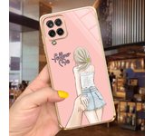 For Samsung Galaxy A22 5G Case SM-A226B  Plating Square Soft Silicon Cover For Samsung A22 4G A225F Phone Case For Women Fashion