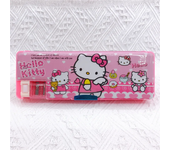 Sanrio Melody Hello Kitty Double-Sided Pen Case Stationery Box Multifunctional Pencil Case With Pencil Sharpener School Supplies