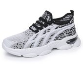 Zapatillas Deportivas para Mujer Suela Suave de Malla, Transpirables, Zapatillas de Correr al Aire Libre, Zapatillas Casuales con Cordones
