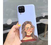 For Samsung Galaxy A12 Case 6.5" Shockproof Flower Back Cover For Samsung A12 A 12 Cute Girl Soft Silicone Phone Fundas Bumper