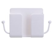 1Pcs USB Charging Stand Wall Mounted Storage Box Wall Holders Mobile Phone Plug Remote Control Organizer Bracket Container