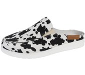 Women's Slip on Flat Loafers, Lightweight Round Toe Canvas Shoes Woman Flat Shoe Casual Low Top Mules