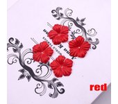 100pcs Crafts Wedding Silk Leaf Roses Petal Scrapbook Accessory Five-petal Flower Artificial Flowers