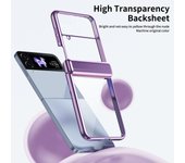 Clear Back For Samsung Galaxy Z Flip 4 3 Flip3 Case Hard Spring Hinge Protection Cover