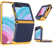 Armor Rugged For Samsung Galaxy Z Flip 5 Case Plastic Soft Hinge Protection Cover