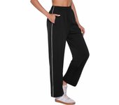 Pantalón Chándal Mujer Algodón Pantalones Mujer de Otoño Pantalones Deportivos de Mujer con Cintura Elástica