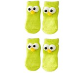 4pcs/set Cartoon Big Eyes Pet Socks Soft Comfortable Anti-Slip Dog Socks Ant-slip Breathable Pet Socks Foot Cover